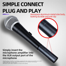 DM3 Dynamic Microphone Preamplifier 28DB Gain Stage Speech Recording Lossless Sound Quality Mic Amplifier for Live
