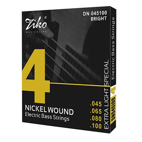ZIKO DN-045 4 Strings Bass Electric Guitar Strings Carbon Steel Hexagonal Alloy Beginner Professional Practice Strings