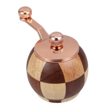 Hand Crank Wooden Pepper Grinder. Manual Salt and Pepper Grinder, Modern Wooden Spice Shaker for Home Cooking