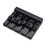 Vintage 4 String Bass Bridge 82.3x63.5MM String Bottom Through String Spacing 19MM Bass Fixed Bridge Black 4