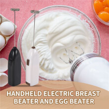 2 Pcs Handheld Milk Frother Electric Drink Mixer with Stainless Steel Whisk for Drink,Hot Chocolate,Coffee,Milk