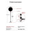 Double Layer Studio Microphone  Filter Flexible Wind Screen Mask with Mic Windproof Cotton 7