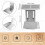 Coffee Scale Bracket Waterproof Coffee Extraction Rack Stainless Steel Scale Rack Electronic Scale Elevation Rack Silver 5
