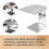 Coffee Scale Bracket Waterproof Coffee Extraction Rack Stainless Steel Scale Rack Electronic Scale Elevation Rack Silver 6