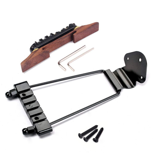 Exquisite 6 String Archtop Jazz Guitar Trapeze Tailpiece Saddle Bridge Set 2
