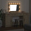 VidaXL vidaXL Dressing Table with Mirror Lights 3 pcs Brown Engineered Wood 3