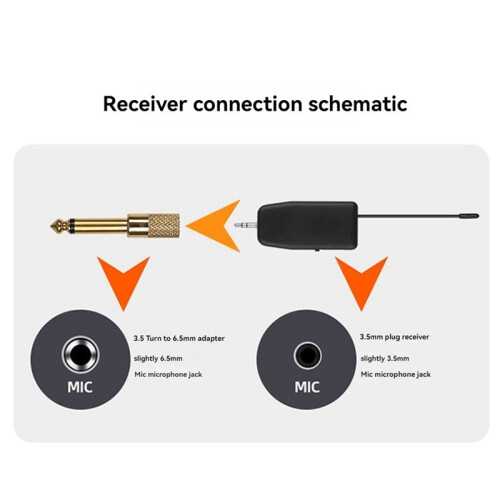 Violin Wireless Microphone Musical Instrument Microphone Stage Performance Audio Receiver and Transmitter Long Clip 2