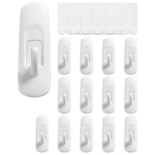14 Hooks+20 Strips, Utility Hooks, Organize Damage-Free Hanging Hooks Heavy Duty Hooks ,No Tools Wall Hooks for Hanging