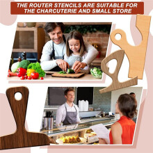 5 Blank Handle Cutting Templates Kitchen Cutting Board Template Cutting Tool Anti-Plate Handle Template