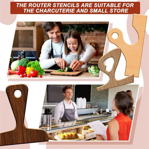 5 Blank Handle Cutting Templates Kitchen Cutting Board Template Cutting Tool Anti-Plate Handle Template