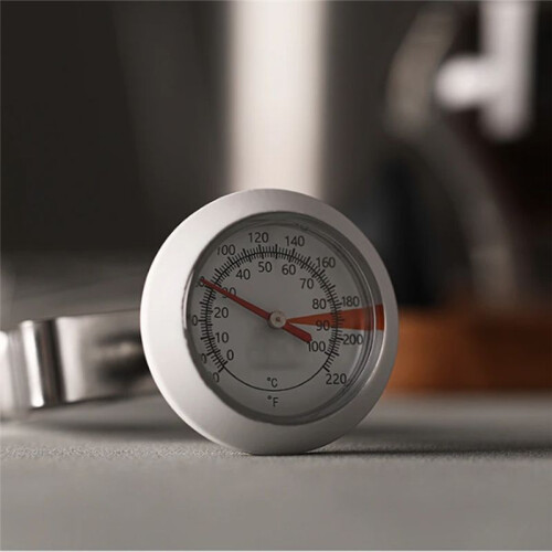 Milk Foam Thermometer Pointer Thermometer Pour-over Coffee Mechanical Thermometer Cafe Tool Kitchen Accessories White 2