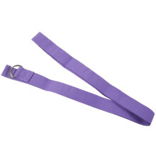 3X Waist Adjustable Fitness Leg 180CM Stretch Training Strap D-Ring Cotton Belt Buckle Dark