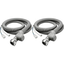 2X Aquastop Inlet Hose Dishwasher 1.85m Universal, Water Hose for Dishwasher & Washing Machine with Water Stop, 3/4 Inch
