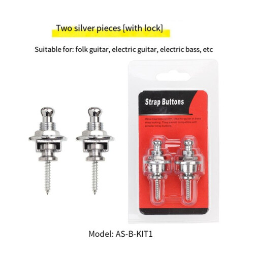 Guitar Strap Locks,Quick Release Strap Lock Retainer System,Guitar Strap Lock for Electric,Bass,Acoustic Guitar A 1