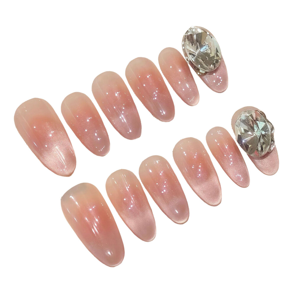 Reach-Tools (Xs) Elegant Oval Nude Pink Fake Nails - 50Pcs