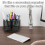 360 Rotating Silverware Utensil Holder - 5 Compartment Whirling Utensil Holder Kitchen for Spoon Fork Flatware Storage 4