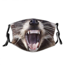 (Style 15)Animal Pattern Cotton Face Mask Washable Decorative Cover For Men Women Gift