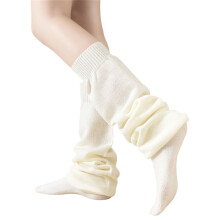 Women's Stretchy Breathable Knitted Long Socks In Stacked-Milky