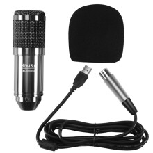 HZM&C Upgraded Bm 800 Usb Condenser Microphone Studio Mic For Computer Recording Karaoke Pc (Black)