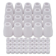 60Pcs for PT-31 JG-40 WSD-LG40 Plasma Cutter Consumables Alumina Ceramics Shield Cup 18204 & Gas Ring 18785
