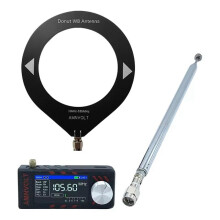 AMNVOLT SI4732 ESP-32-S3 Radio Receiver 0.5-108mhz LSB USB AM FM SW MW VHF Radio with Antenna DSP Radio 1.9Inch FM/AM Radio C