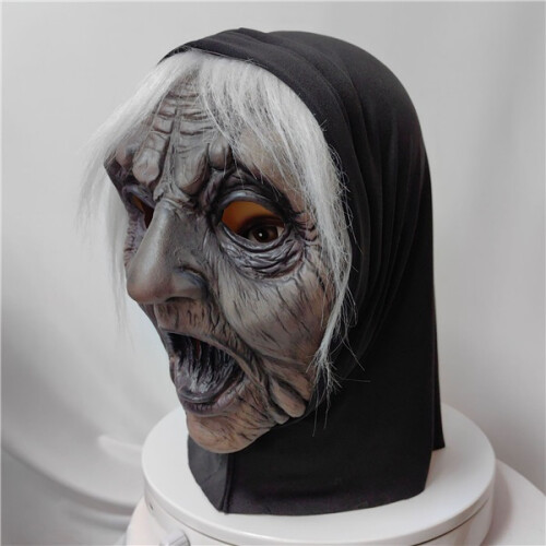 Horror-Hexe-Latexmaske 2