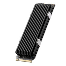 Metalen ontwerp M.2 2280 SSD-warmteverspreider met-Zwart