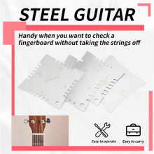 Guitar Notched Radius Gauges for Measuring Fingerboard Radius Pack Of 4pcs