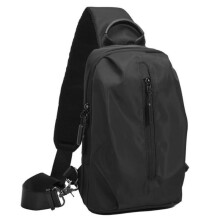 Men Waterproof Nylon Lightweight Crossbody Shoulder Bag with Adjustable Strap, Multi Zipper Pockets Fit Outdoor Daily Travel