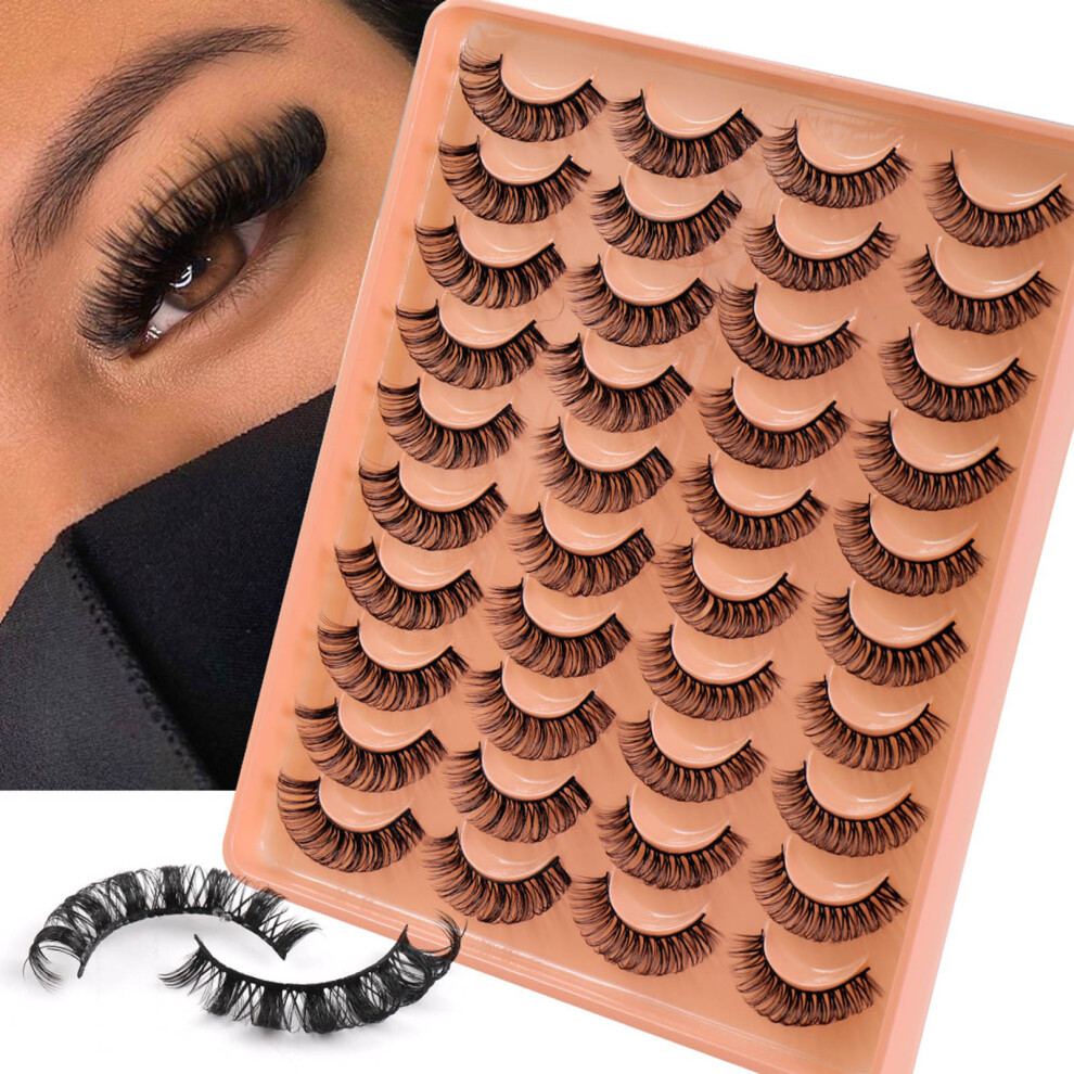 Roc-Electron (20009) 20 Pairs Soft False Eyelash Set For Makeup Lovers