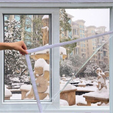 (160*160cm) Reusable Window Insulation Kit with Adhesive Straps