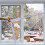 (160*160cm) Reusable Window Insulation Kit with Adhesive Straps 1