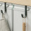 4X Multi-Purpose Hooks Kitchen Cabinet Door Back Hook Hanging Rack Clothes Coat Hat Towel Hanger Storage Hook Black 2