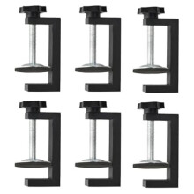 6pcs G Clamps for Woodworking Universal C-Clamp Small Desk Clamp Cabinet Face Frame with Stable Wide Jaw C Clamps