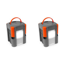 2X Salt Water Camping Lamp Continuous Lighting LED Saltwater Camping Light for Survival Emergency Hurricane Hiking