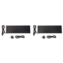 2X Wyświetlacz Muzyki LED Światło RGB Kolorowe Widmo Pickup Lampa Atmosferyczna Wskaźnik Poziomu Sterowania Głosem