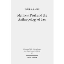 Matthew Paul and the Anthropology of Law by David A Kaden Paperback Bo