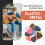 65 St GitarrtillbehöRssats med GitarrsträNgar, StäMmare, Capo, Plockar, PlockhåLlare, Tumfingerplockar, Brostift 5