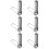 6X Security Shield Remove Tool, F Connector Coax Security Key Shield Adapter Gripverktyg för Koaxialkabel 1