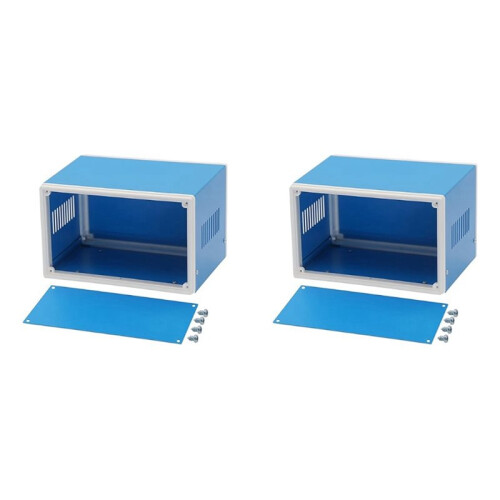 2X Junction Box  Metal Project Box DIY Electric Enclosure Case Preventive Case Electrical Box