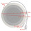 3X 10W Network IP Public Address System Audio ABS Ceiling Speaker POE or DC12V 6