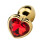 Precious Metals Heart Shaped Butt Plug-Gold 1