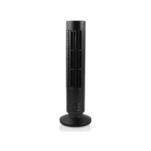 RELAVAEV Portable Bladeless Tower Fan with 90 Degree Vertical Airflow Control, Silent Oscillating Fans for Bedroom and Office