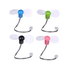 JEIIBRZUI Mini USB Fan with 4 Flexible Cooling Units, Portable for Desktop Computer