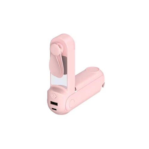 Mini Foldable and Portable USB Pocket Fan - Pink