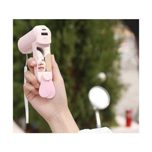 Mini Foldable and Portable USB Pocket Fan - Pink 2