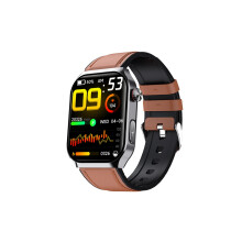Chronus F700 2.1 Inch Smartwatch with Mini Health Check and BMI Monitor (brown)
