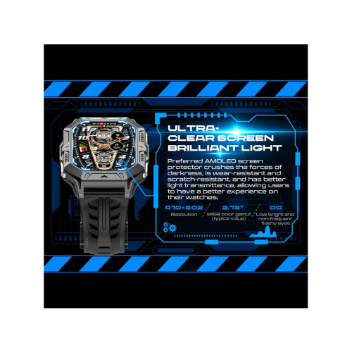 Smartwatch X1 Pro AMOLED Compass Barometer Long Battery Life (grey) 2