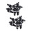 20Pcs 10A AC 250V 5mm x 20mm Panel Mounted Plastic Fuse Holder Socket 1