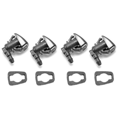 4X Front Windshield Gasket Nozzle Kit Replacement for  Car Nozzle Windshield Washer